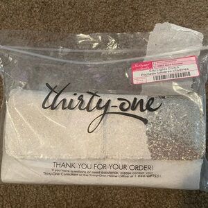 Thirty-One Gold Glimmer Clutch